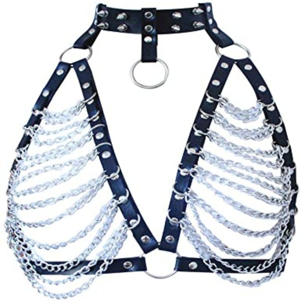 Bra Harness w/ Chains - Raves / Festivals